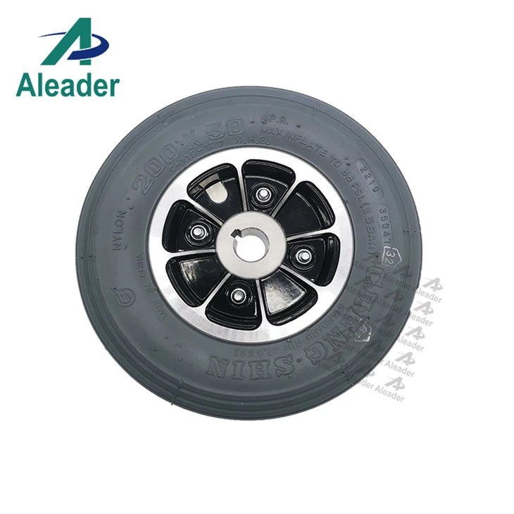 200x50 Wheel Assembly Foam Filled Solid Tyres